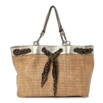 Gucci Natural Straw Large Positano Tote 1 of 19