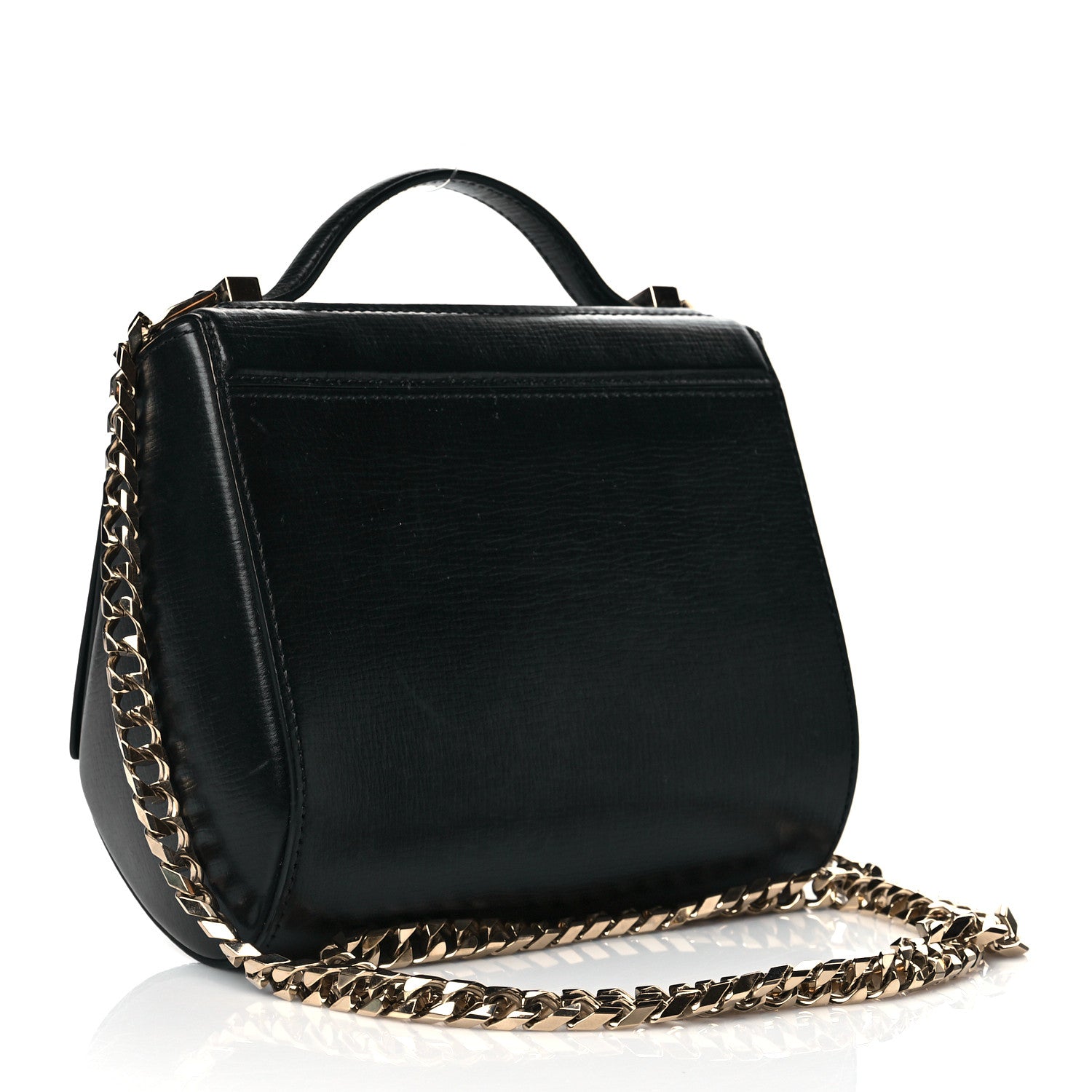Givenchy Textured Calfskin Mini Pandora Box Chain Crossbody Bag Black 3 of 11