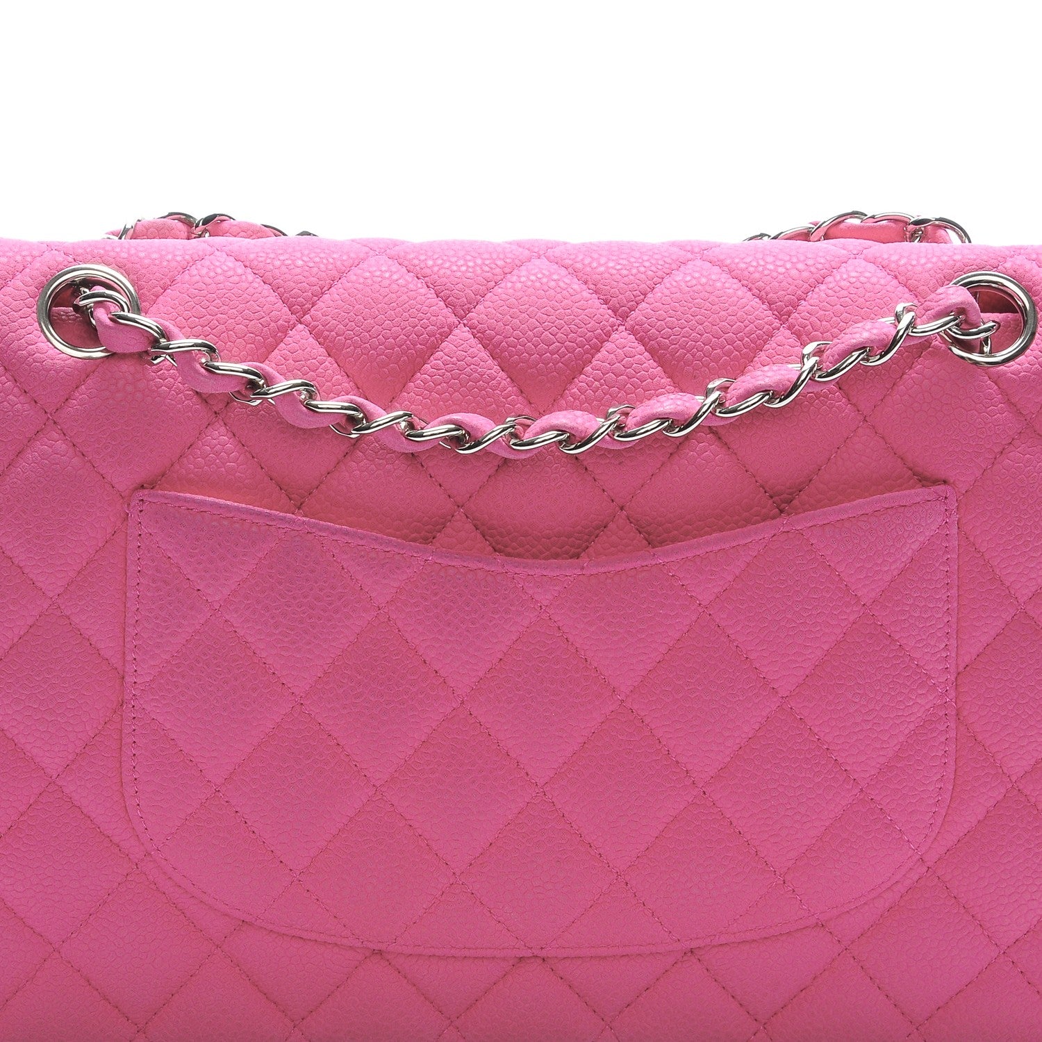 Chanel Iridescent Caviar Quilted Medium Double Flap Pink 8 of 8