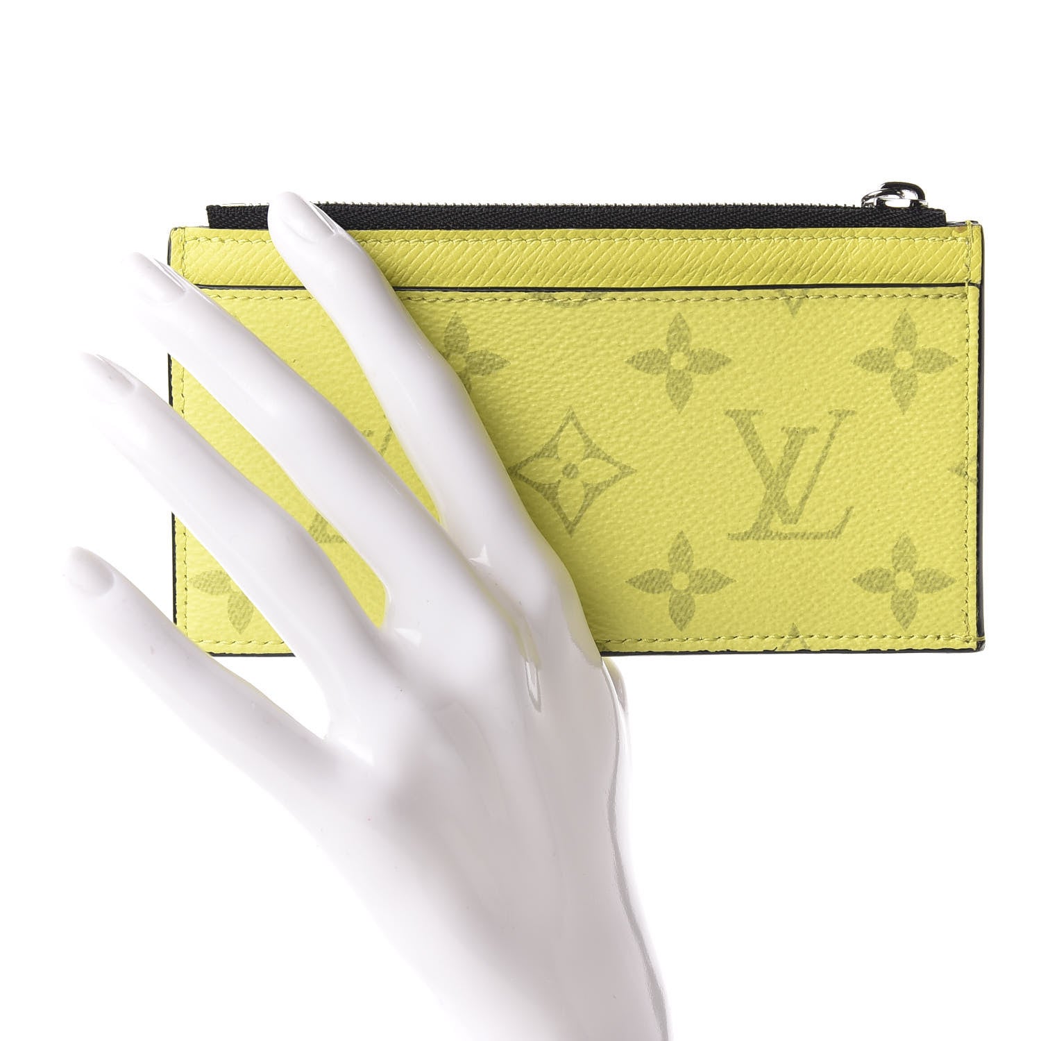 Louis Vuitton Monogram Taiga Coin Card Holder Yellow 2 of 6