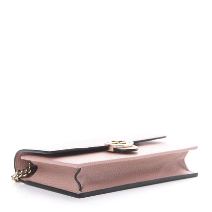 Gucci Dollar Calfskin Interlocking G Chain Wallet Soft Pink 3 of 10