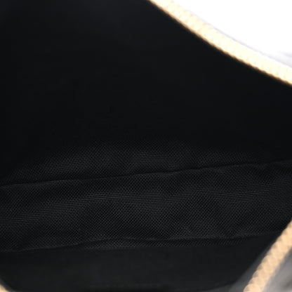 Gucci GG Grainy Calfskin Emblem Small Half Moon Shoulder Black 5 of 11