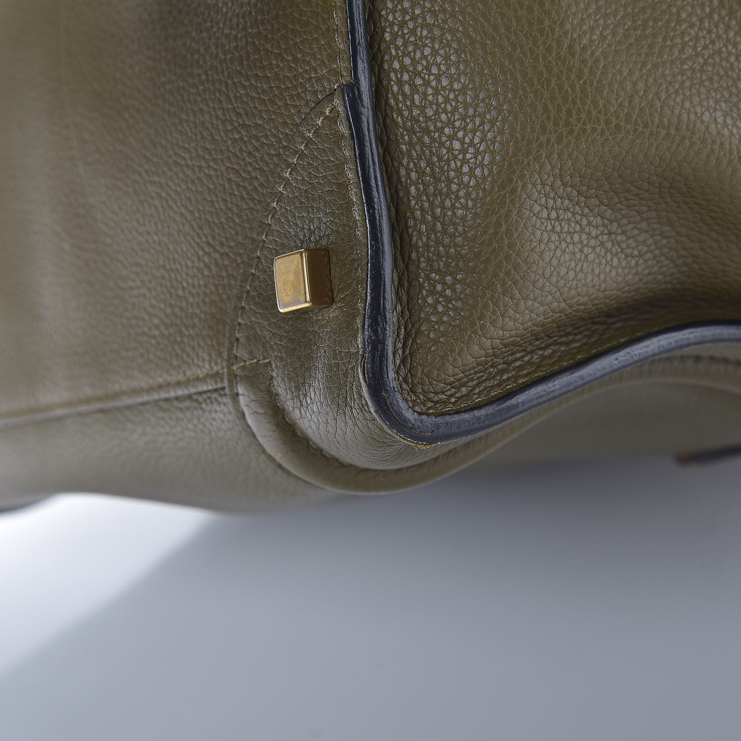 Celine Drummed Calfskin Mini Luggage Jungle 13 of 14