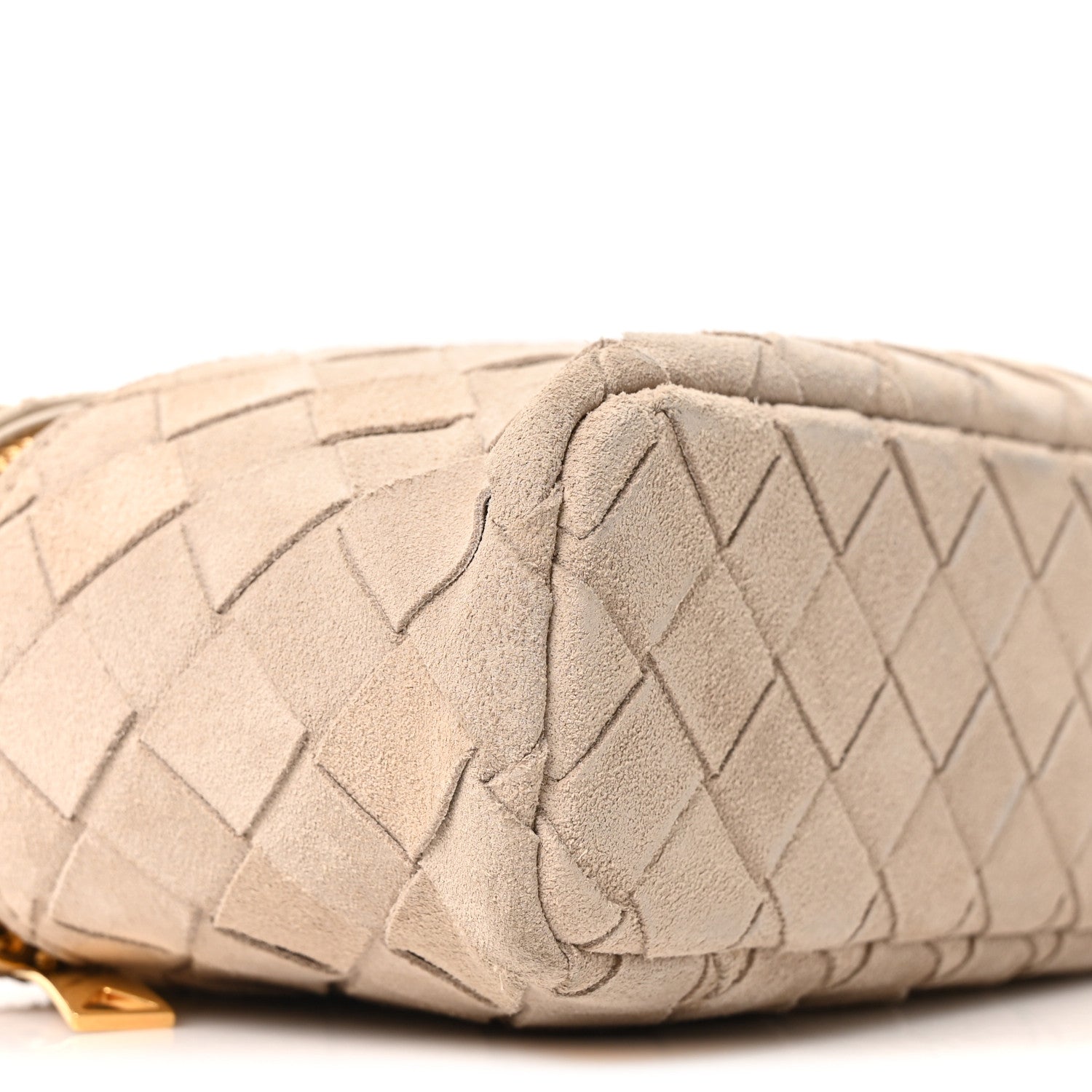 Bottega Veneta Suede Intrecciato Bang Bang Vanity Case Ecru 8 of 9