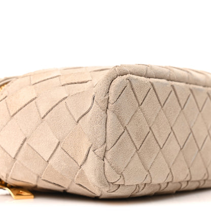 Bottega Veneta Suede Intrecciato Bang Bang Vanity Case Ecru 8 of 9