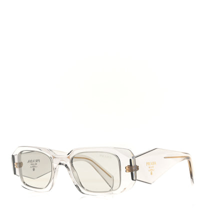 Prada Acetate Symbole Sunglasses SPR 17W Transparent Gold 1 of 7
