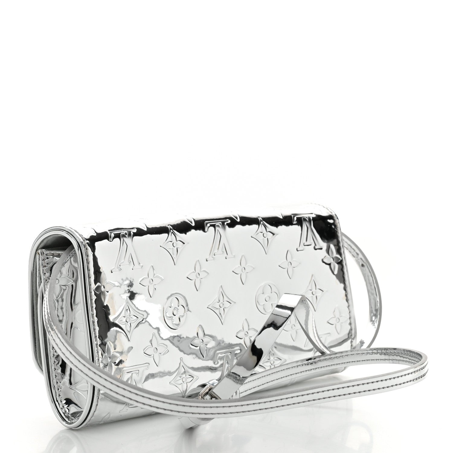 Louis Vuitton Monogram Miroir Pochette Twin Silver 3 of 9