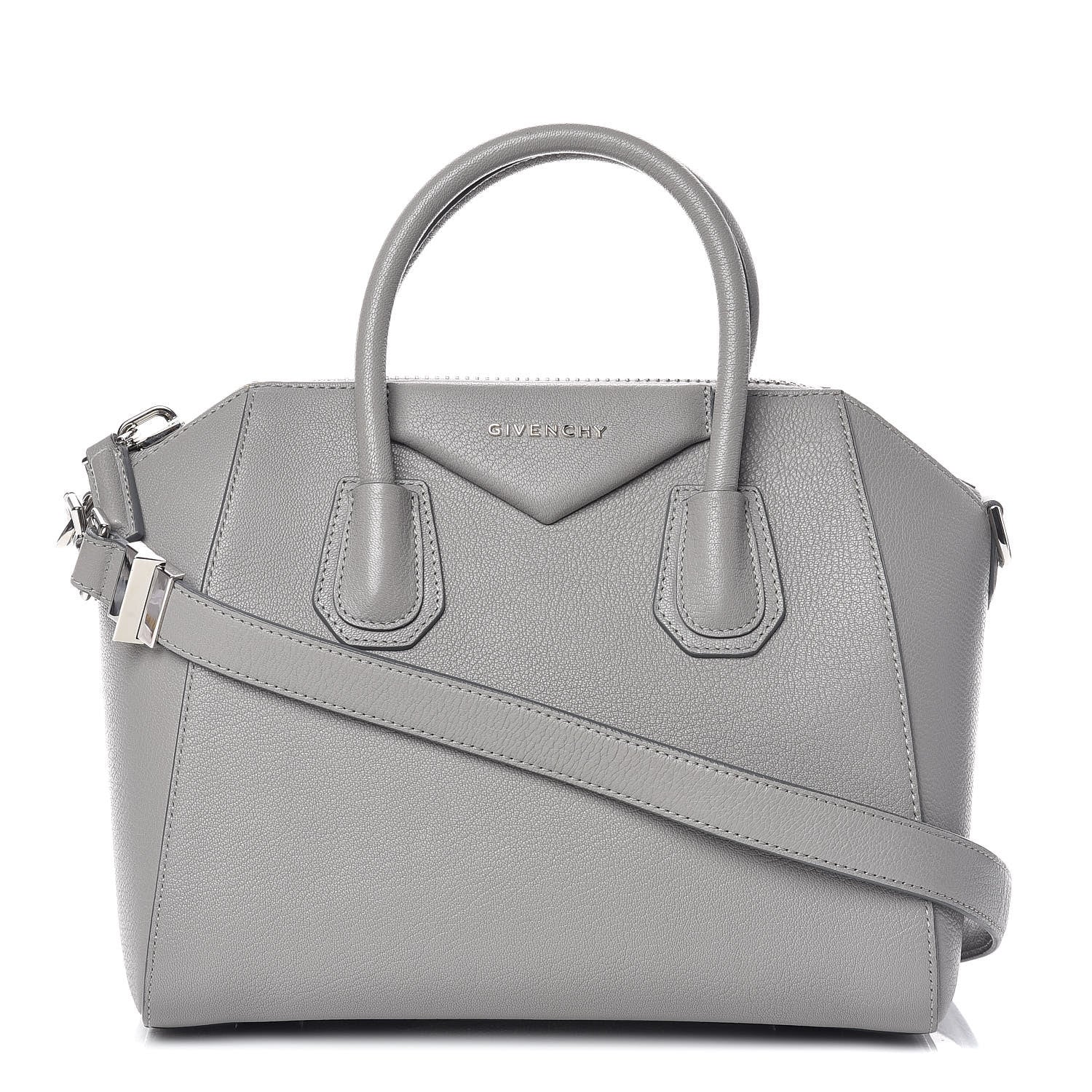 Givenchy Sugar Goatskin Small Antigona Pearl Grey 1 of 9