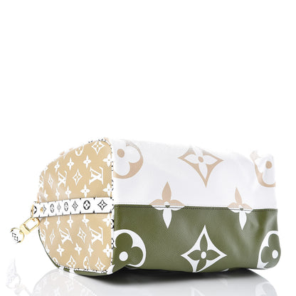 Louis Vuitton Monogram Giant Speedy Bandouliere 30 Kaki Beige 4 of 9