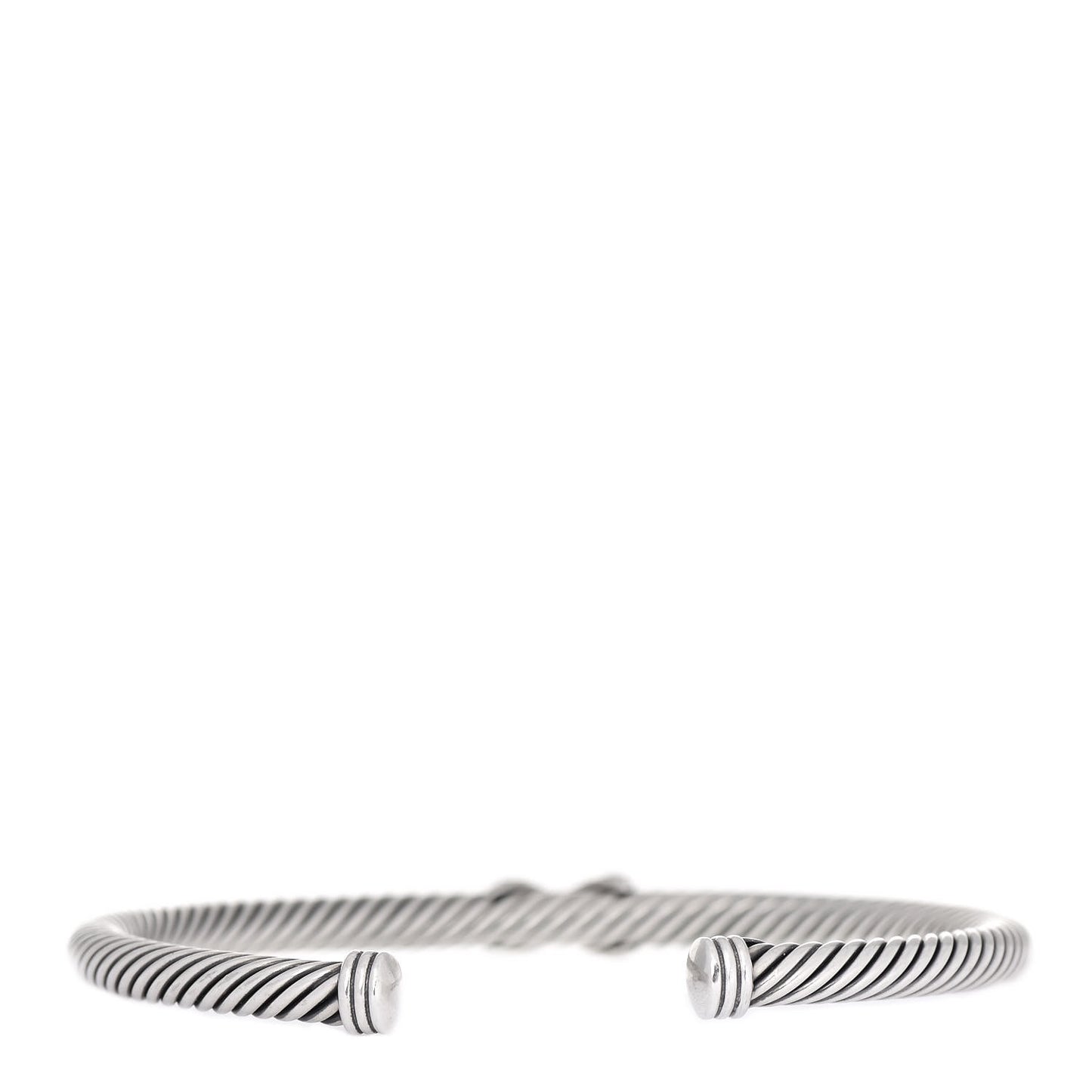 Sterling Silver Diamond 4mm X Cable Bracelet