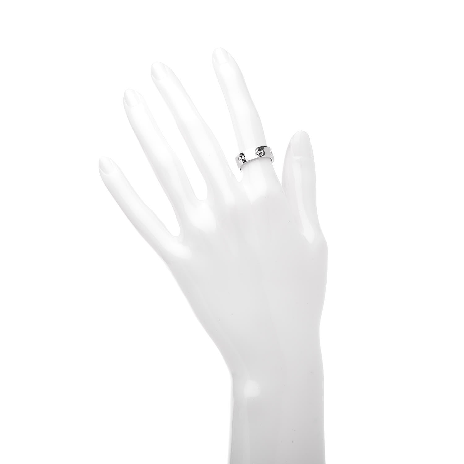 Cartier Platinum 5.5mm LOVE Ring 49 4.75 2 of 6