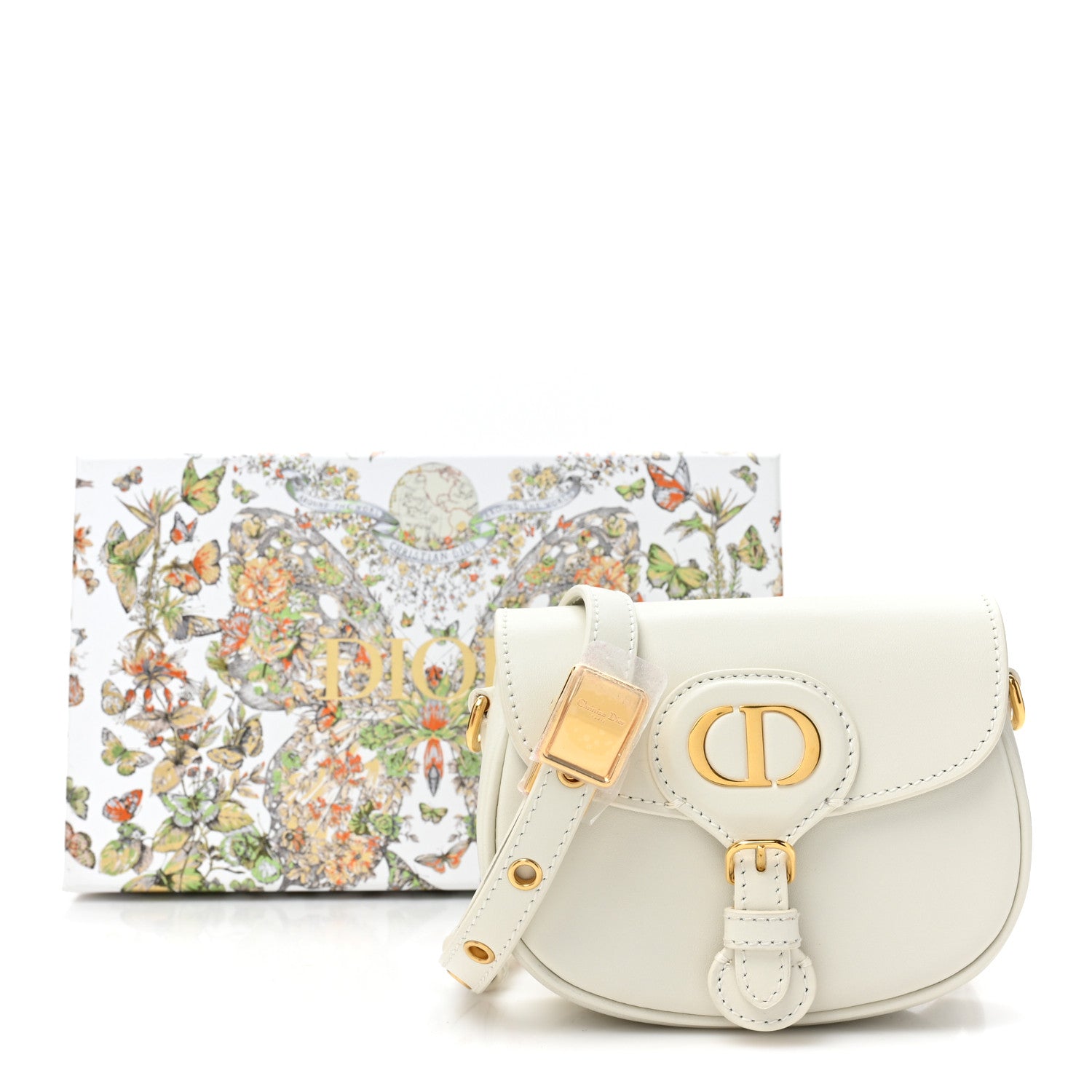 Christian Dior CHRISTIAN DIOR Box Calfskin Micro Bobby Bag Latte 9 of 9