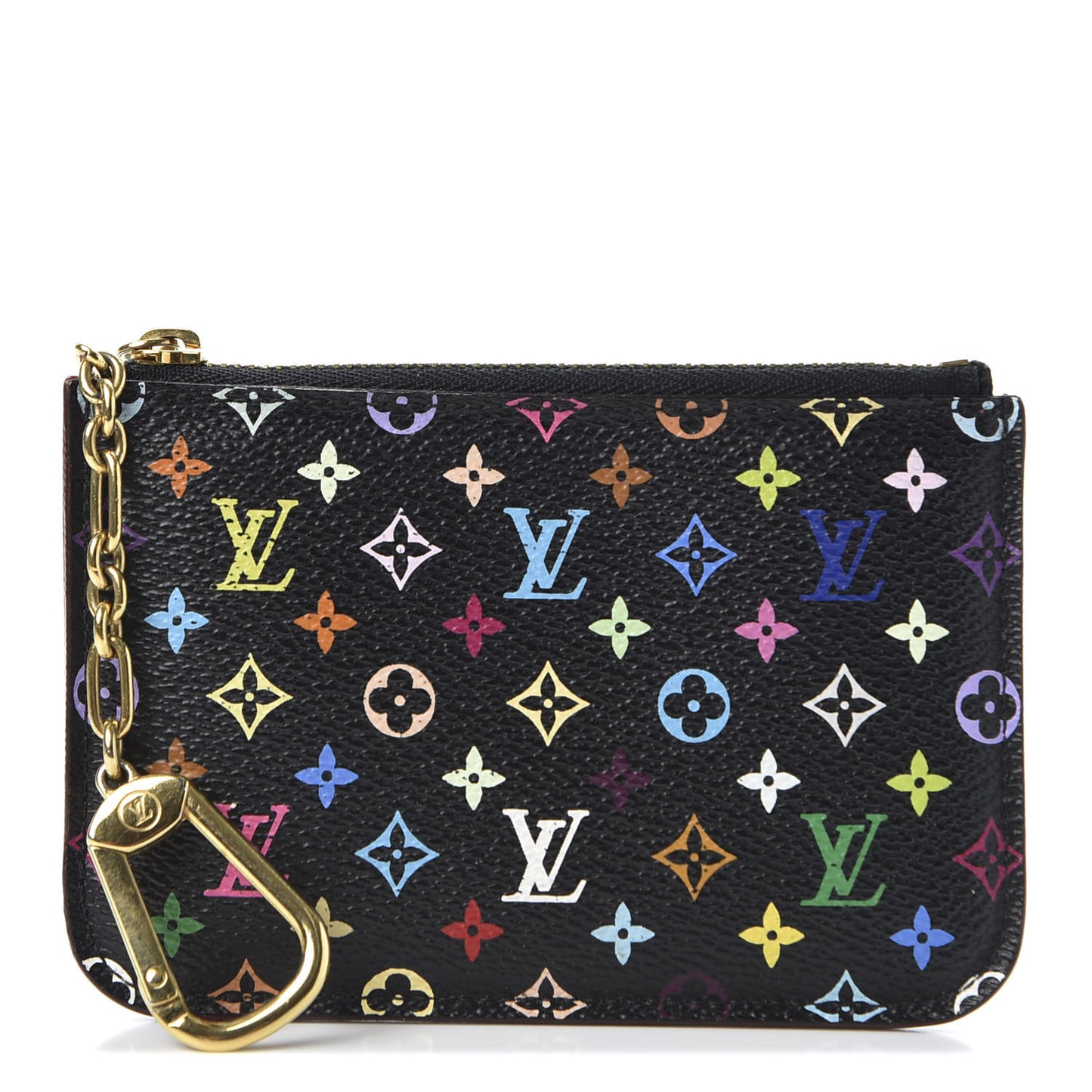 Monogram Multicolor Key Pouch Black Grenade