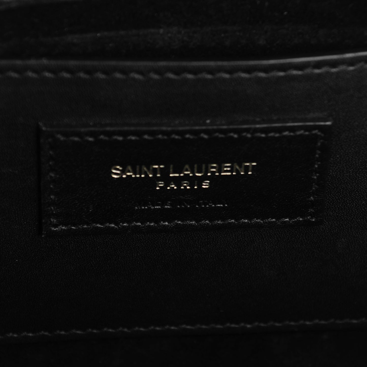 Smooth Calfskin Medium Classic Monogram Kate Tassel Satchel Black