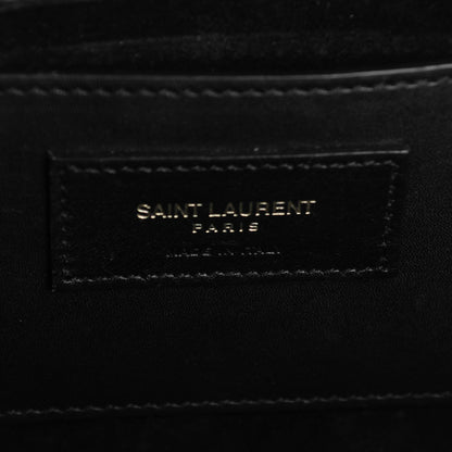 Saint Laurent Smooth Calfskin Medium Classic Monogram Kate Tassel Satchel Black 7 of 7