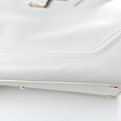 Versace Calfskin Large Palazzo Empire Bag White 10 of 10