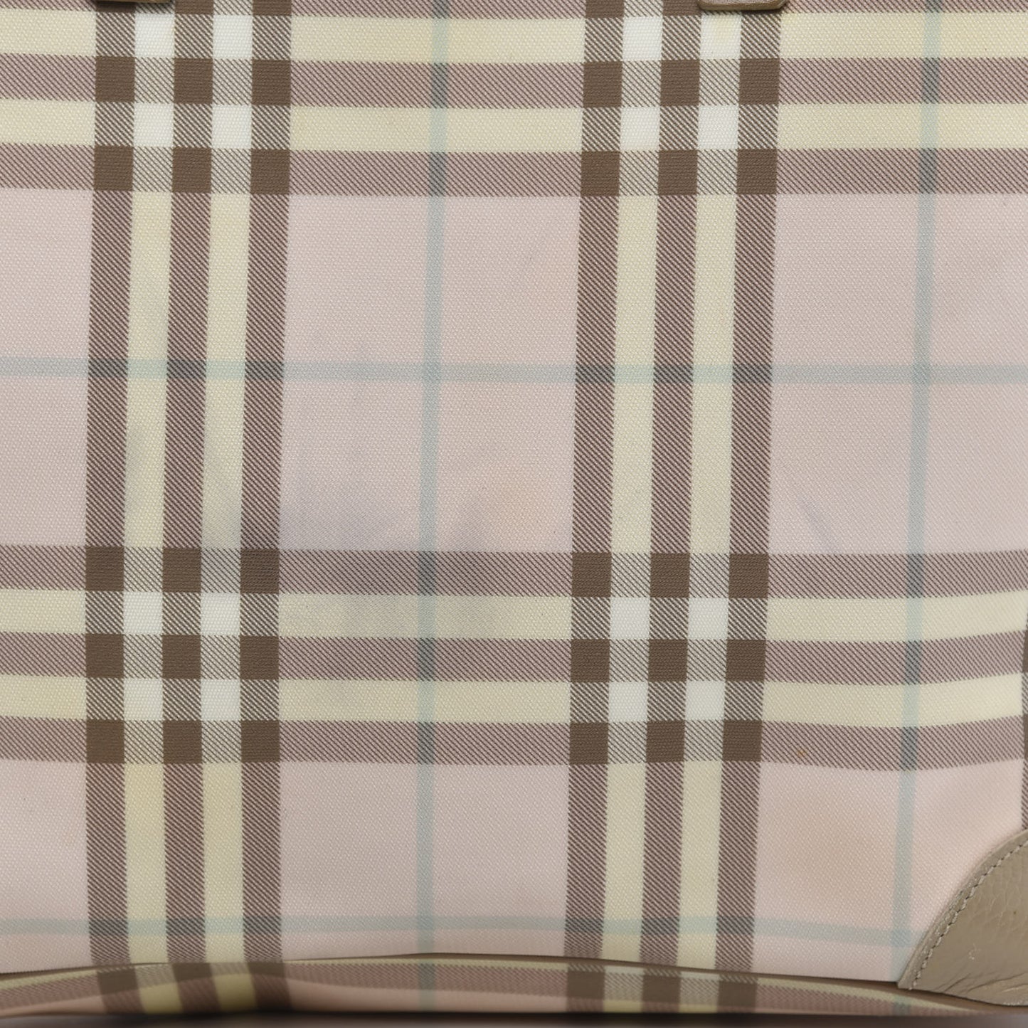 Candy Check Tote Pink Beige