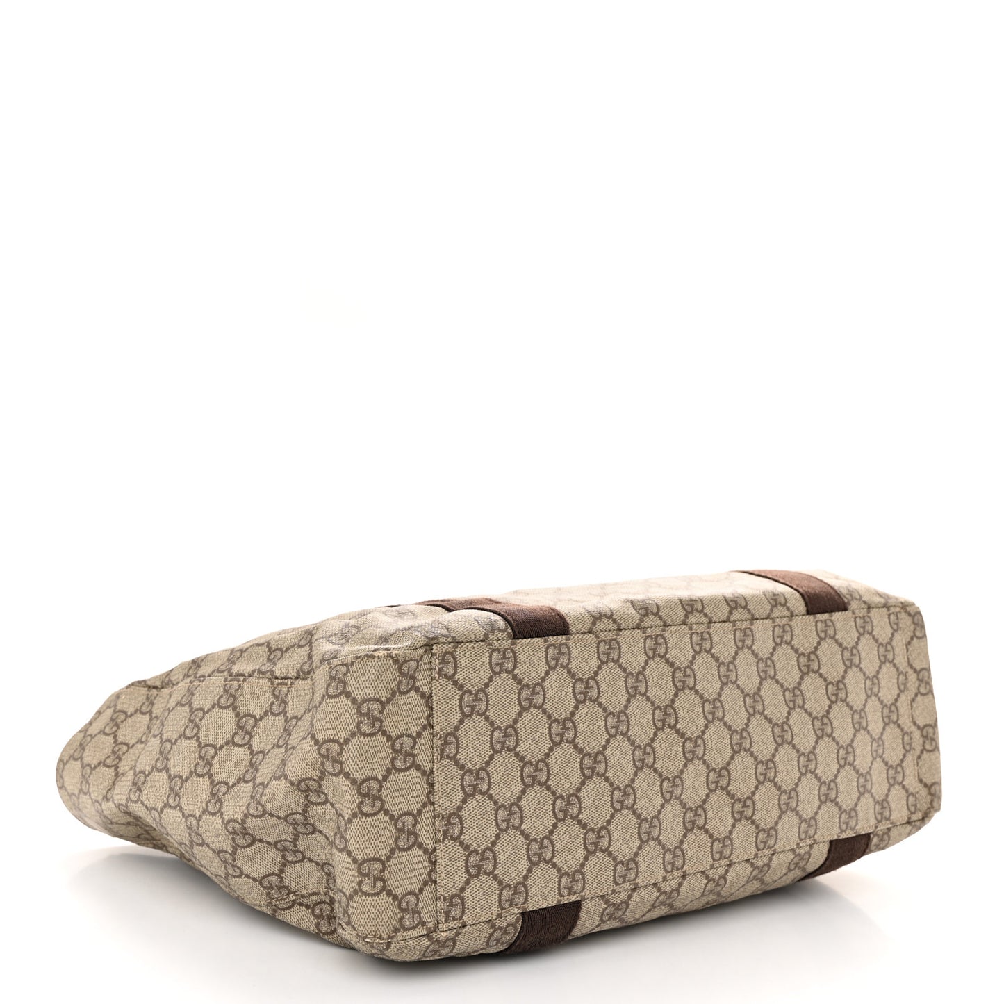 GG Plus Monogram Medium Tote Dark Brown