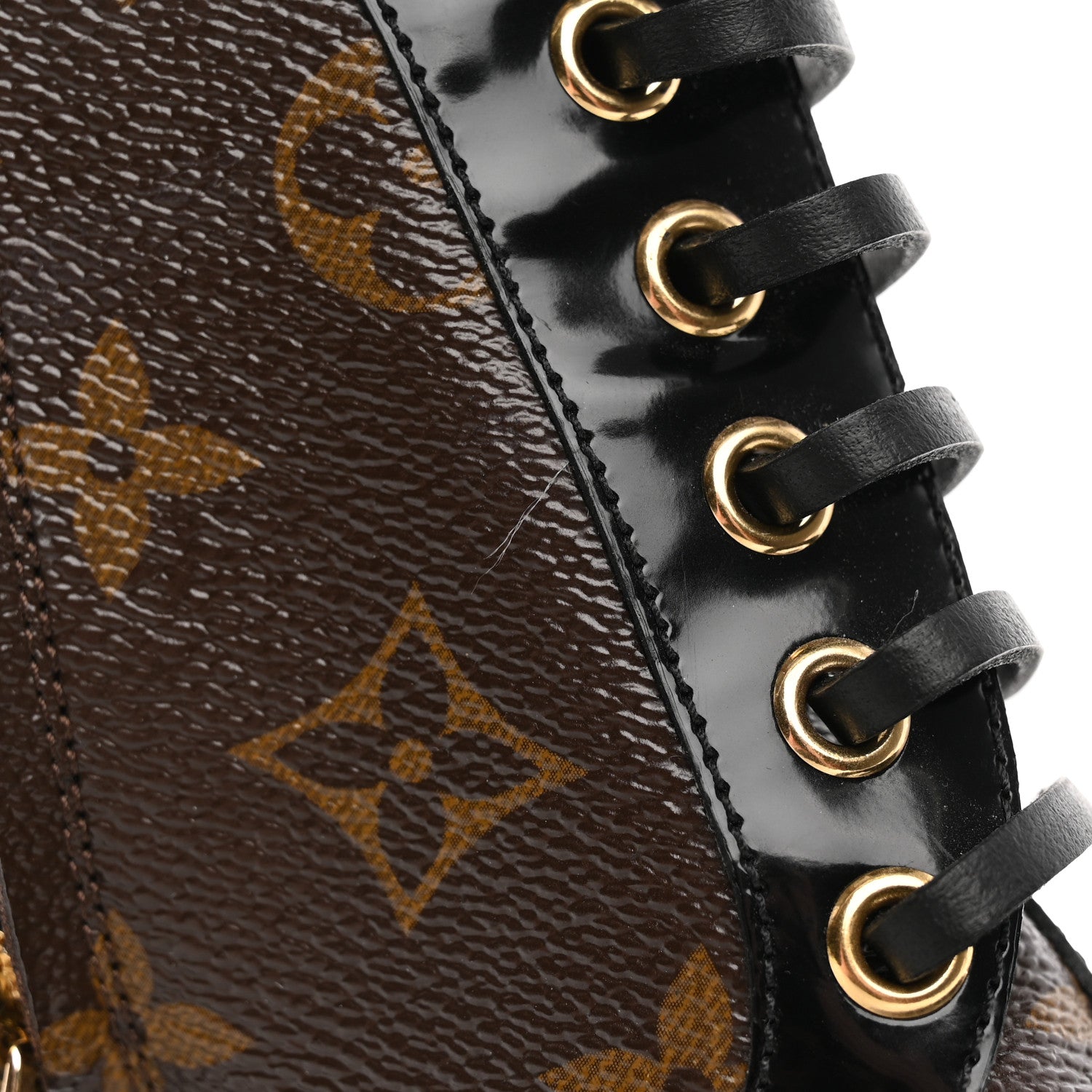 Louis Vuitton Patent Calfskin Monogram Star Trail Ankle Boots 36.5 Black 13 of 26