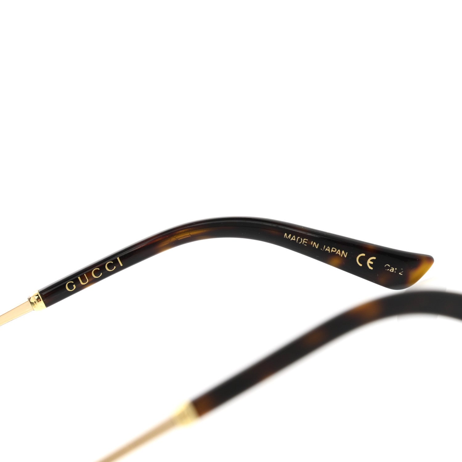 Gucci Round Frame Glitter Sunglasses GG0205SK Yellow 5 of 7