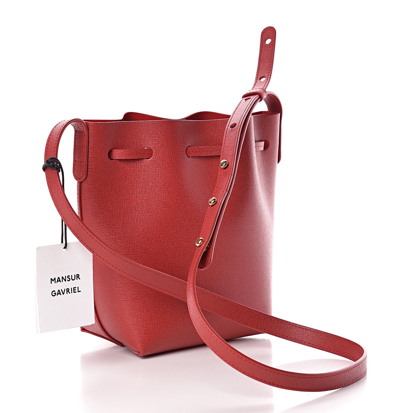 Saffiano Mini Mini Bucket Bag Flamma Flamma
