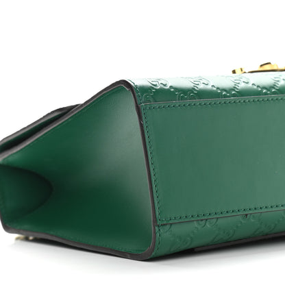 Gucci Guccissima Medium Padlock Shoulder Bag Emerald 8 of 9