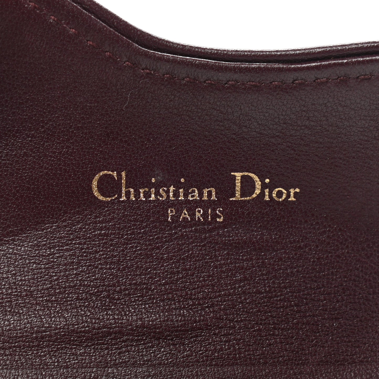 Oblique Saddle Card Holder Bordeaux