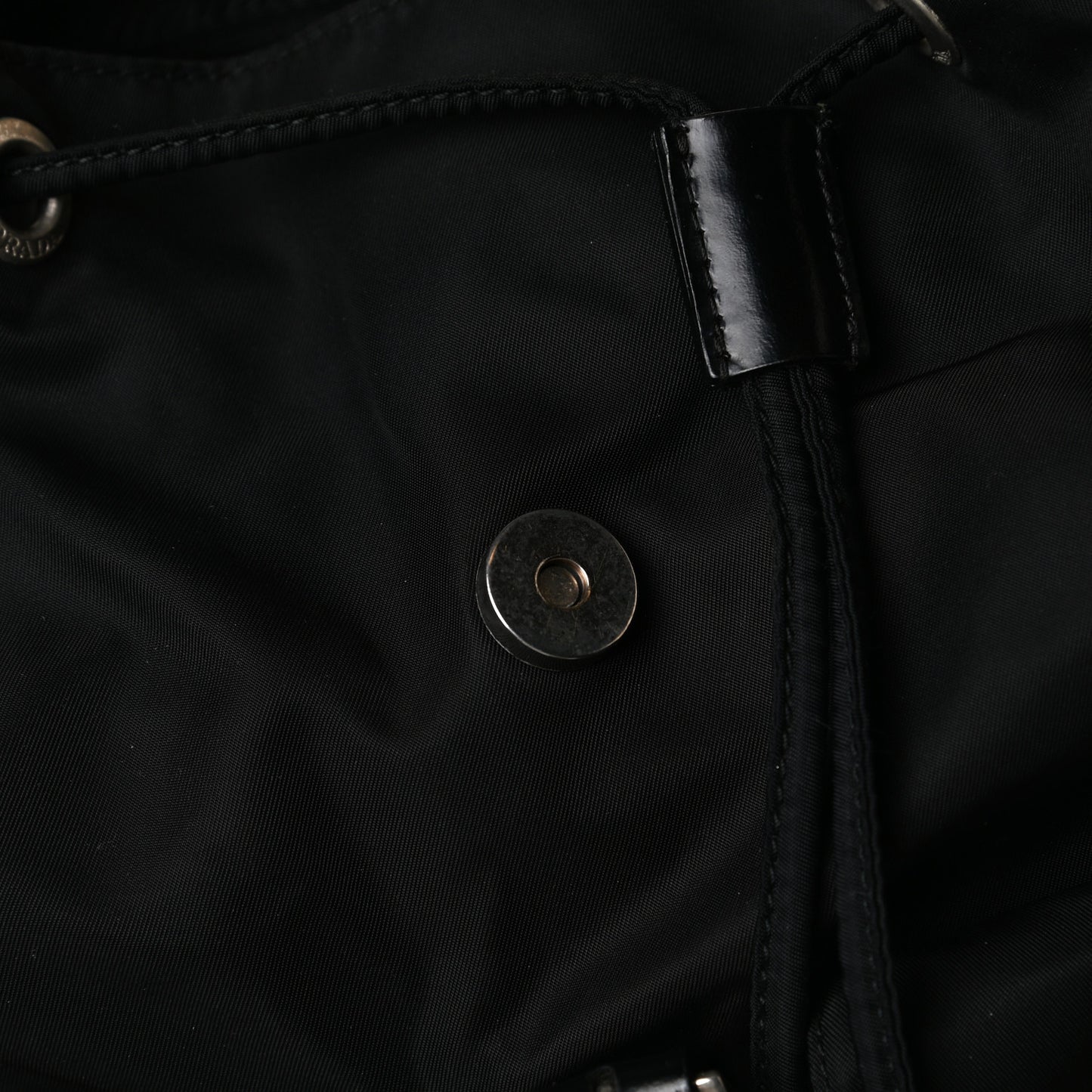 Nylon Vela Medium Backpack Black