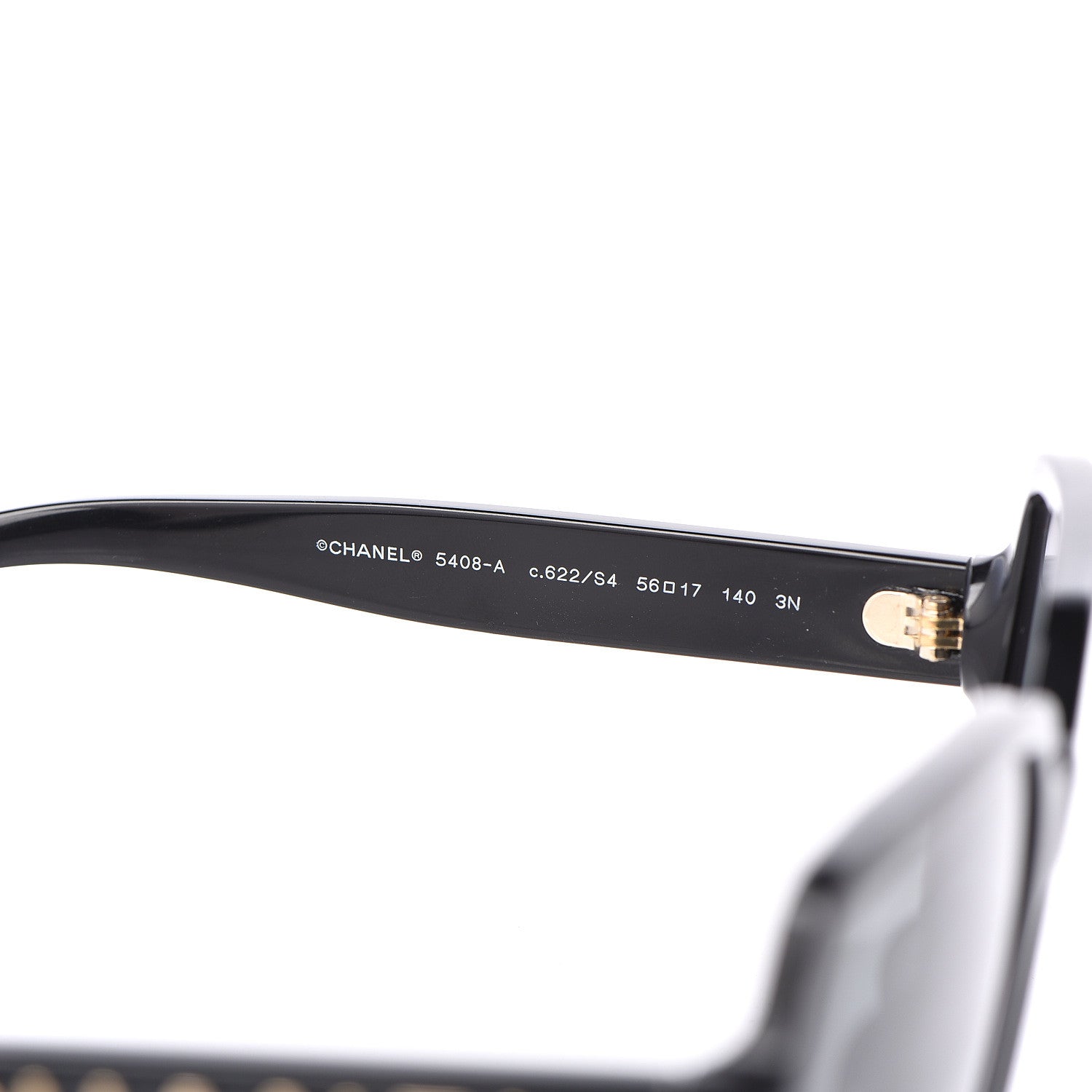 Chanel Acetate Polarized Square Sunglasses 5408 Black 5 of 7