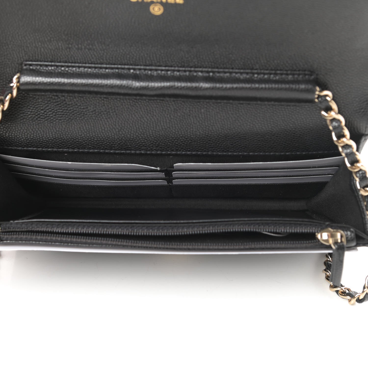 Chanel Caviar Quilted Coco Candy Wallet On Chain WOC Black 5 of 12