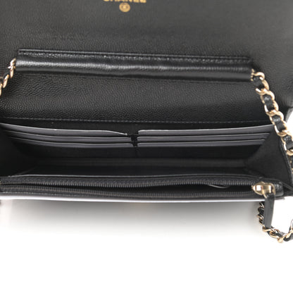 Chanel Caviar Quilted Coco Candy Wallet On Chain WOC Black 5 of 12