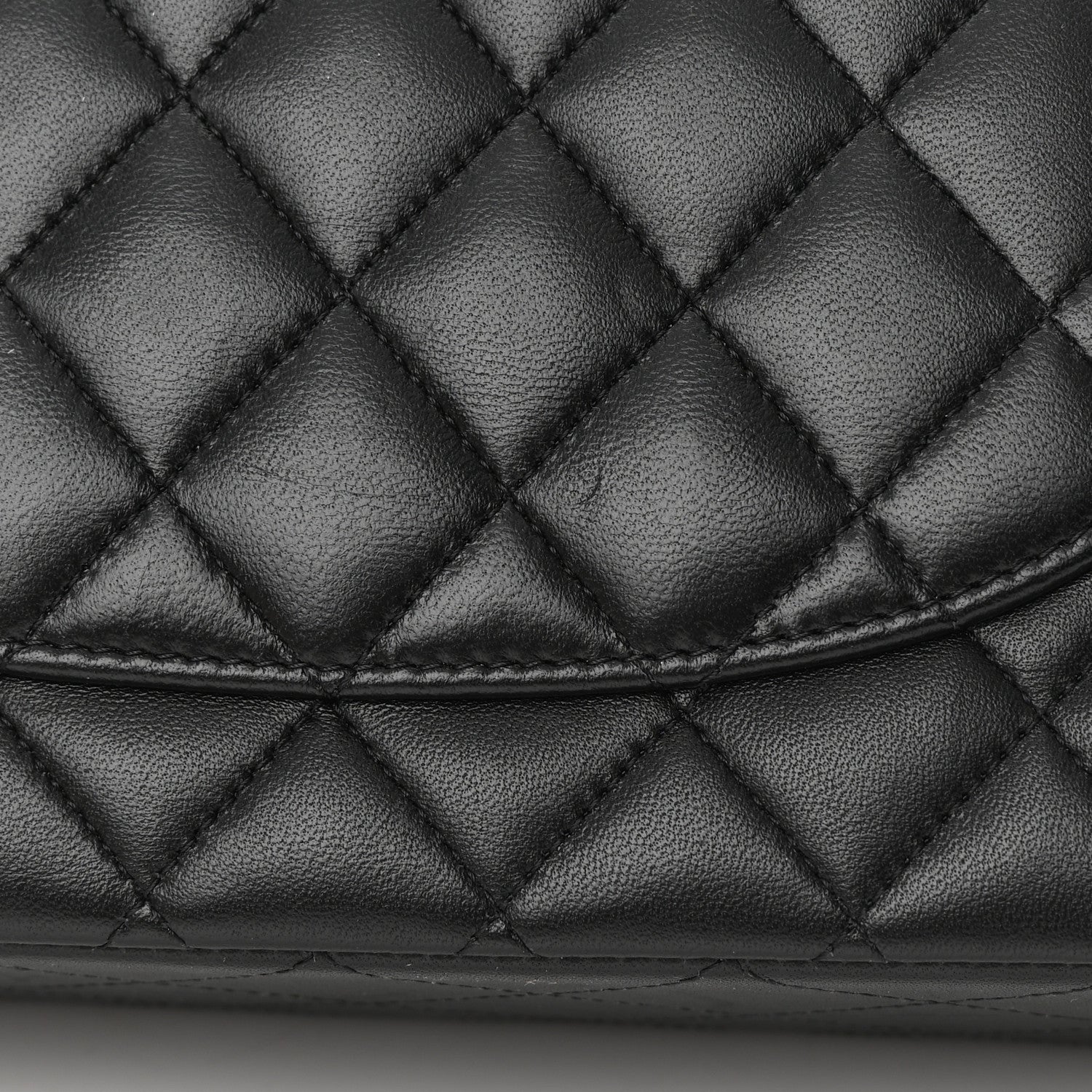 Chanel Lambskin Quilted Medium Double Flap So Black 18 of 18