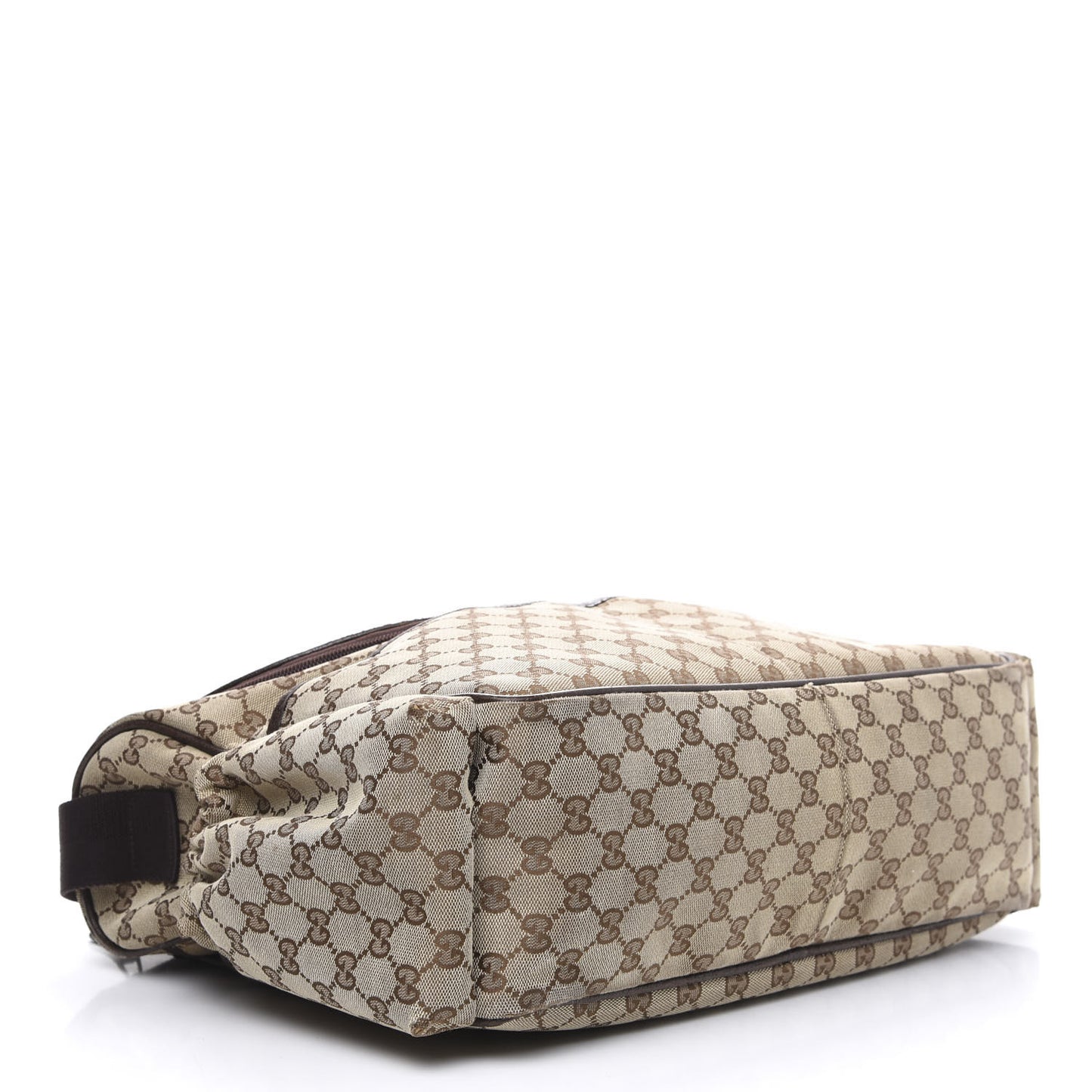 Monogram Natural Pigskin Large Diaper Bag Beige Ebony Cocoa Dark Chocolate