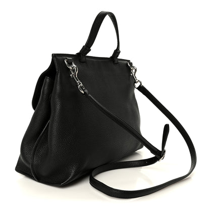 Gucci Cellarius Calfskin Bamboo Daily Top Handle Bag Black 3 of 10