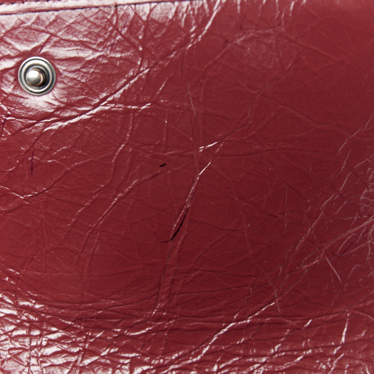 Crinkled Calfskin Matelasse Monogram Niki Wallet Rouge Legion