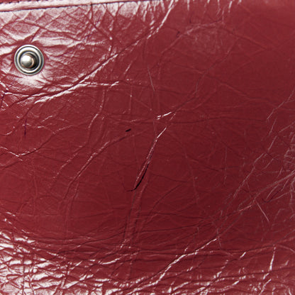 Saint Laurent Crinkled Calfskin Matelasse Monogram Niki Wallet Rouge Legion 7 of 8