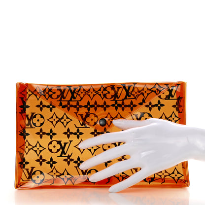 Louis Vuitton PVC Monogram Printed Envelope Pouch Orange 2 of 5
