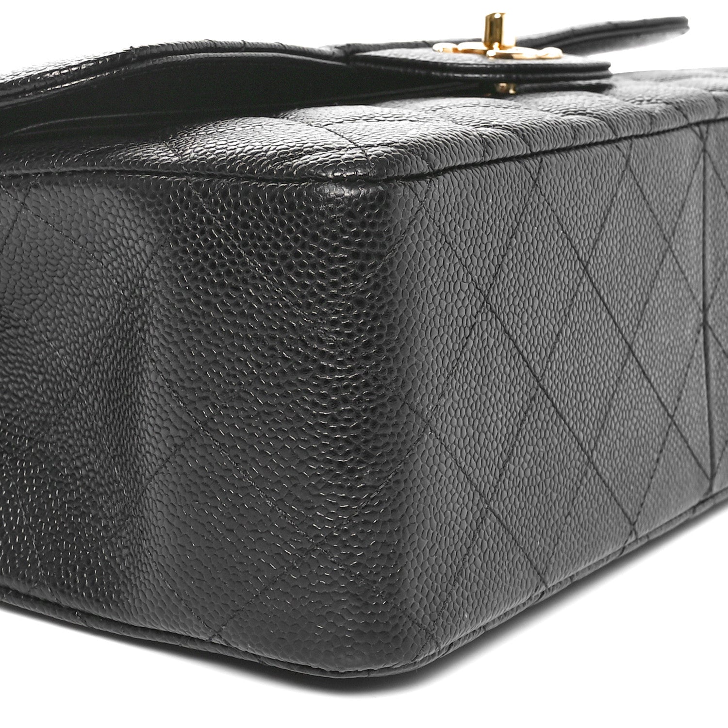 Chanel Caviar Quilted Jumbo Double Flap Black 10 of 11