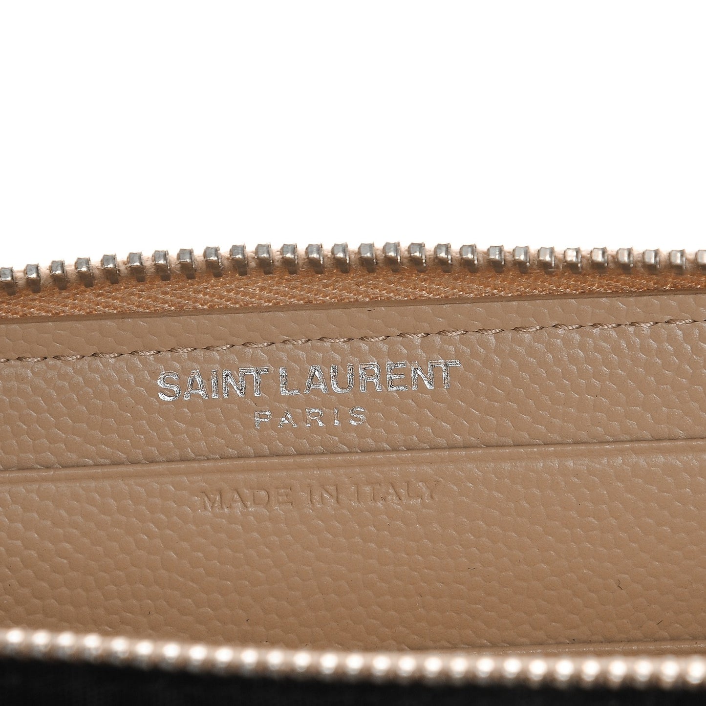 Grain De Poudre Matelasse Chevron Monogram Zip Around Wallet Dark Beige