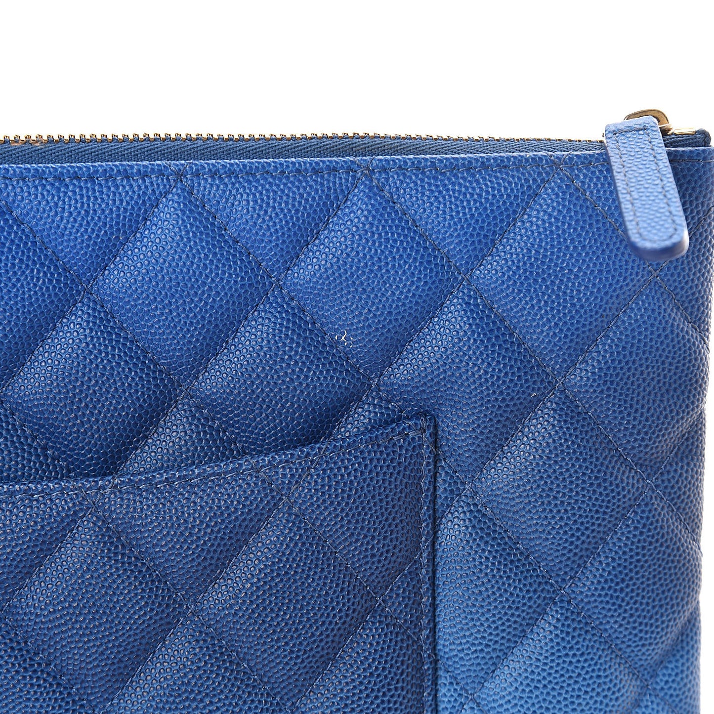 Caviar Ombre Medium Cosmetic Case Blue
