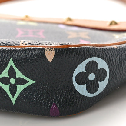 Louis Vuitton Monogram Multicolor Pochette Accessories Black 10 of 10