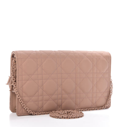 Christian Dior Ultra Matte Calfskin Cannage Lady Dior Clutch Fard 3 of 11