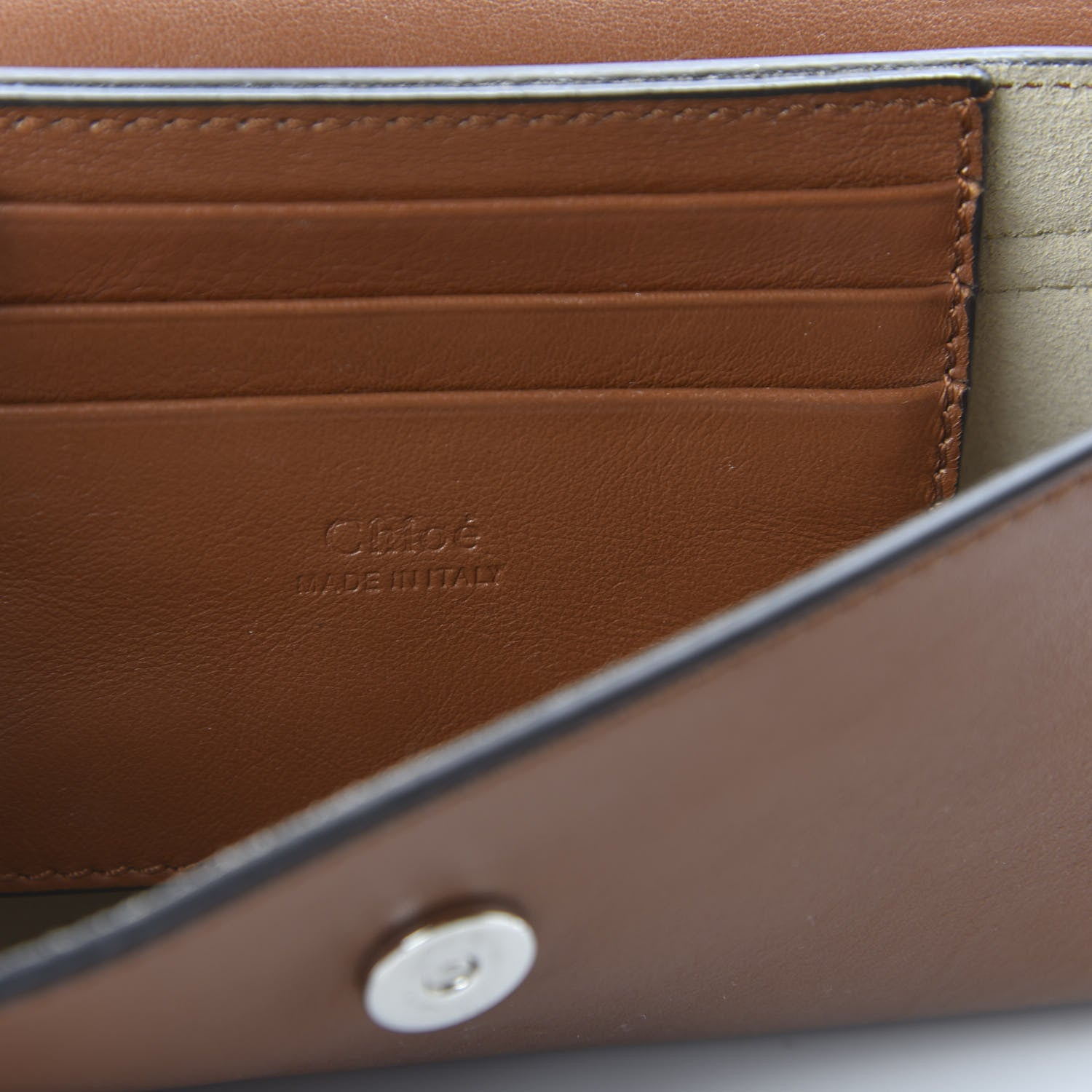 Chloe Suede Calfskin Mini Faye Shoulder Bag Tobacco 8 of 10
