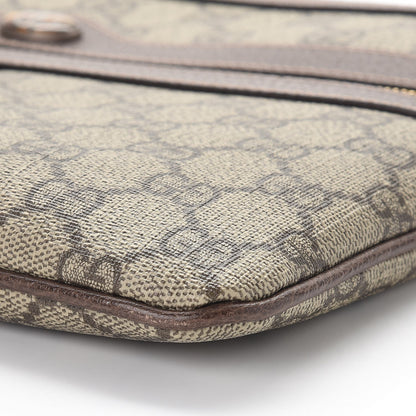 Gucci GG Supreme Monogram Large Ophidia Pouch Clutch Brown 9 of 11
