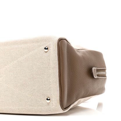 Hermes Toile Taurillon Clemence Victoria II 35 Etoupe 9 of 9