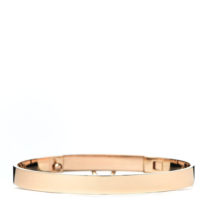 Hermes 18K Rose Gold Diamond PM Collier De Chien Pave Bracelet SH 3 of 5