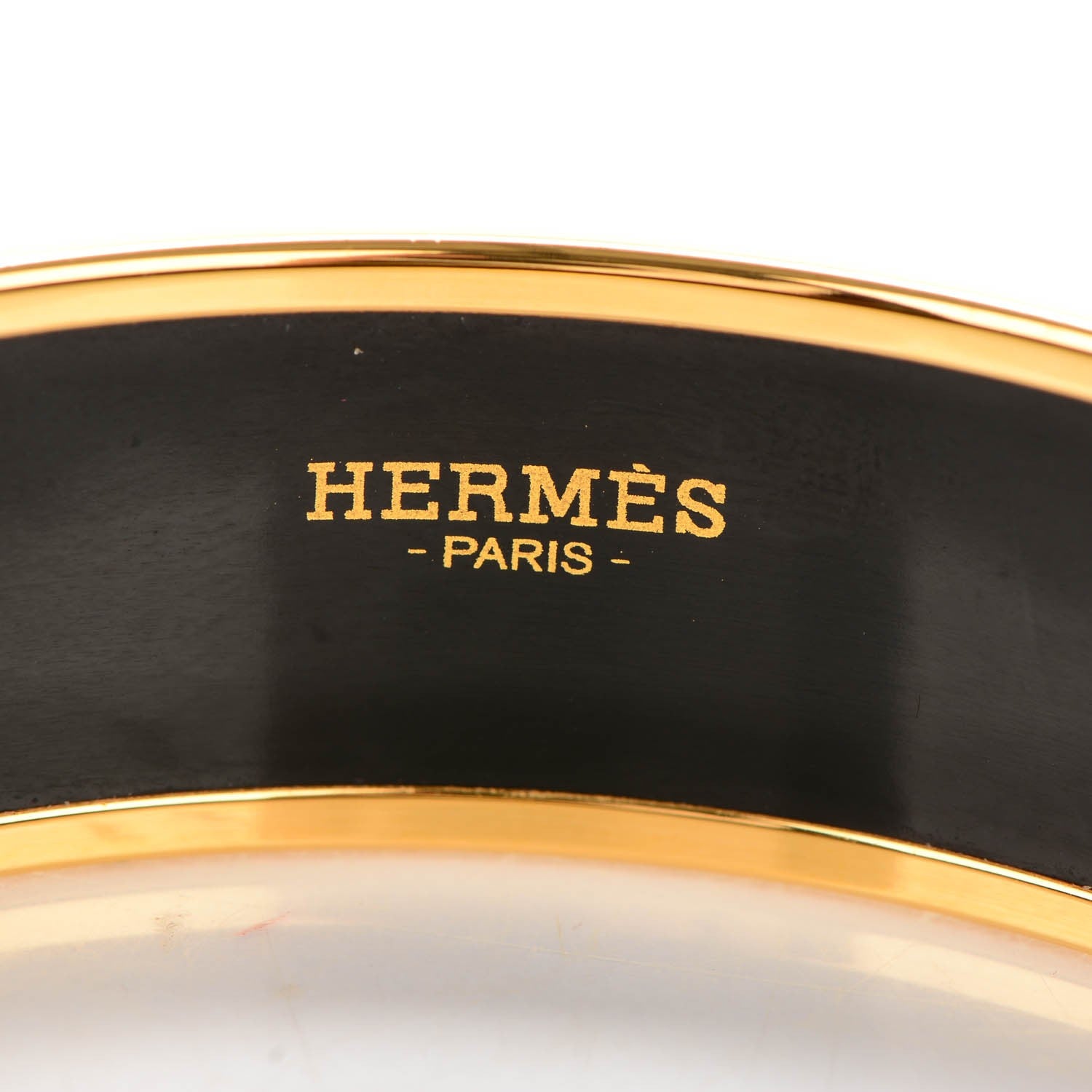 Hermes Enamel Printed Wide Perspective Cavaliere Bracelet 62 3 of 4