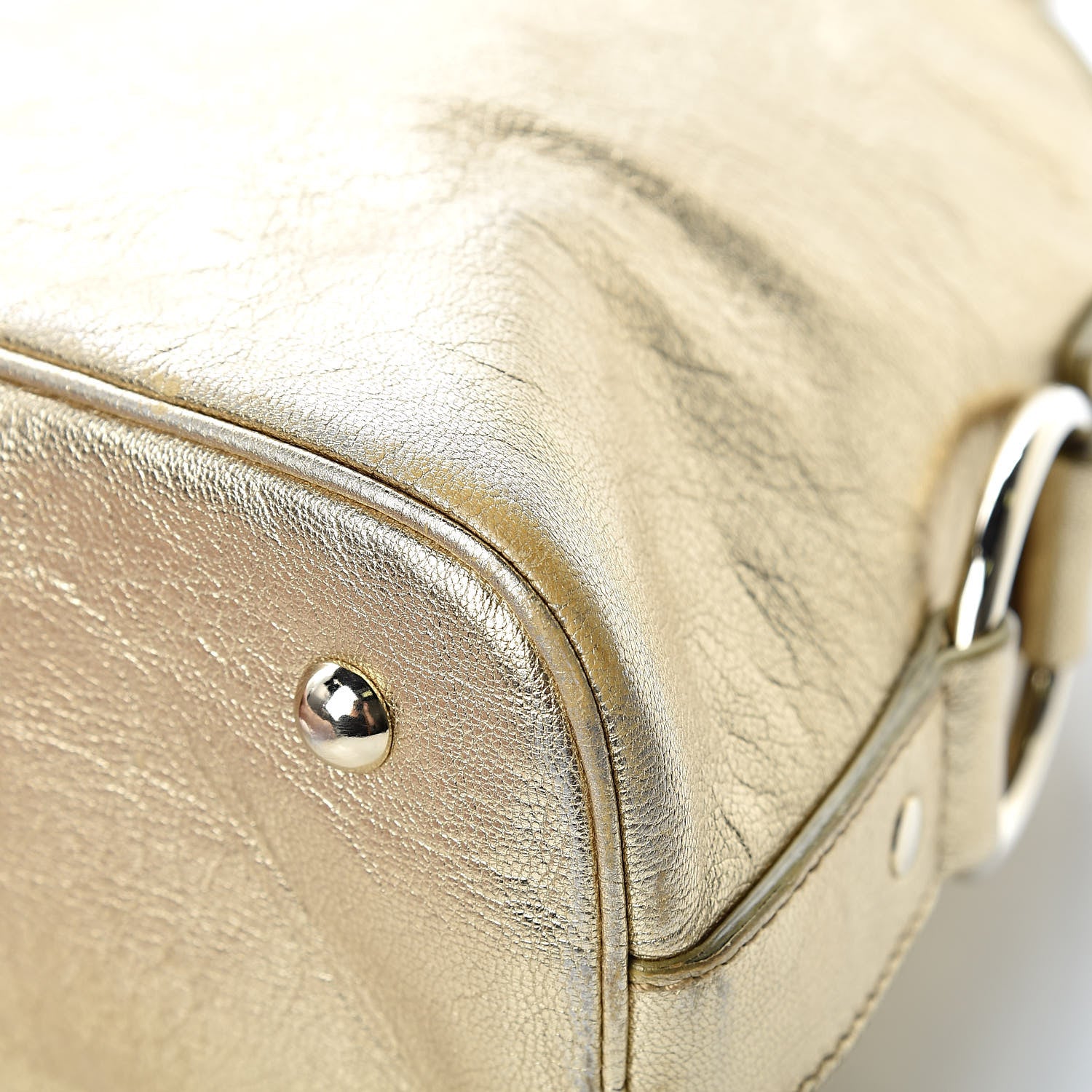 Saint Laurent Metallic Calfskin Medium Muse Gold 11 of 19