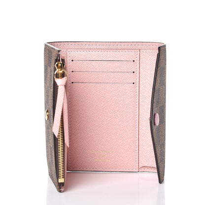 Louis Vuitton Damier Ebene Victorine Wallet Rose Ballerine 5 of 8
