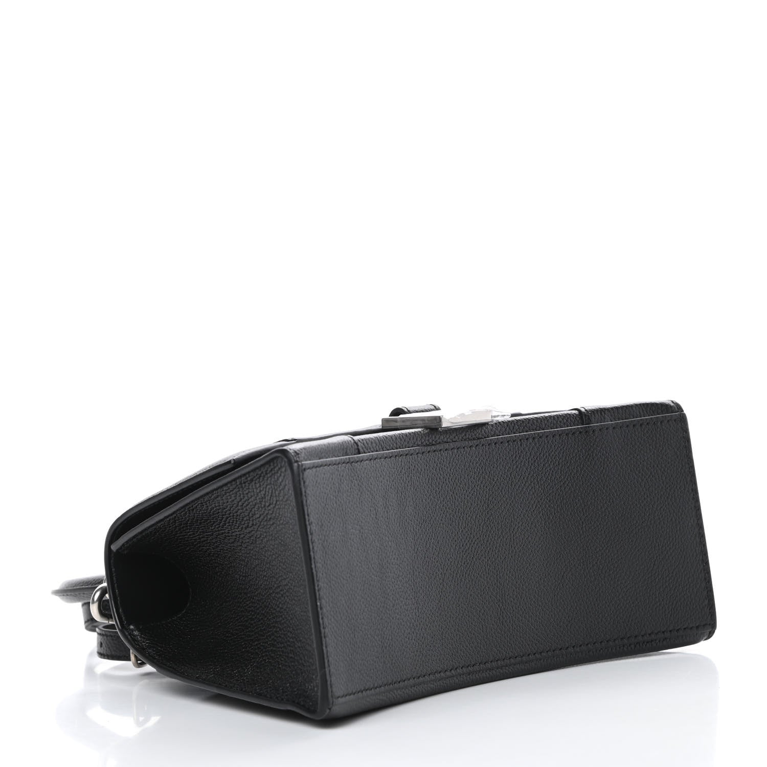 Balenciaga Grained Calfskin Small Hourglass Top Handle Bag Black 4 of 11